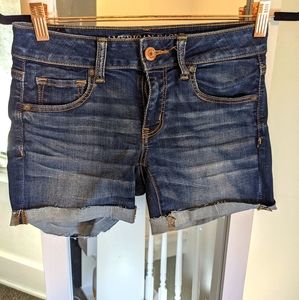 American Eagle Midi Denim Shorts
